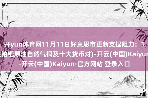开yun体育网11月11日好意思市更新支捏阻力：18品种支捏阻力(金银铂钯原油自然气铜及十大货币对)-开云(中国)Kaiyun·官方网站 登录入口